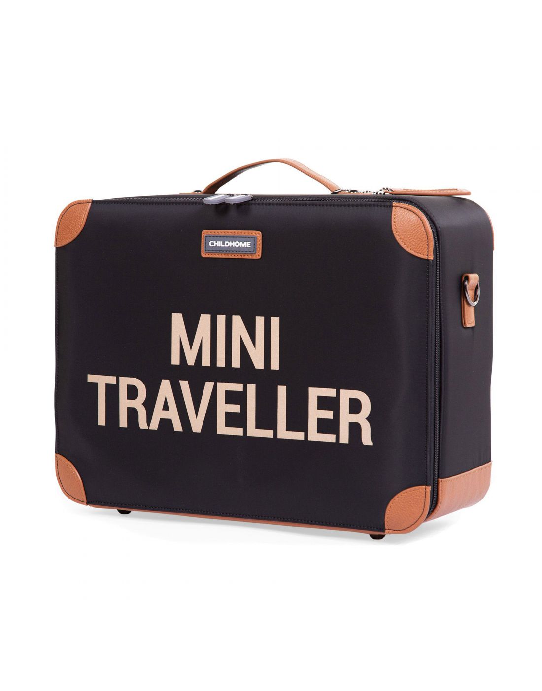 Childhome Mini Traveller Kids Suitcase Black/Gold