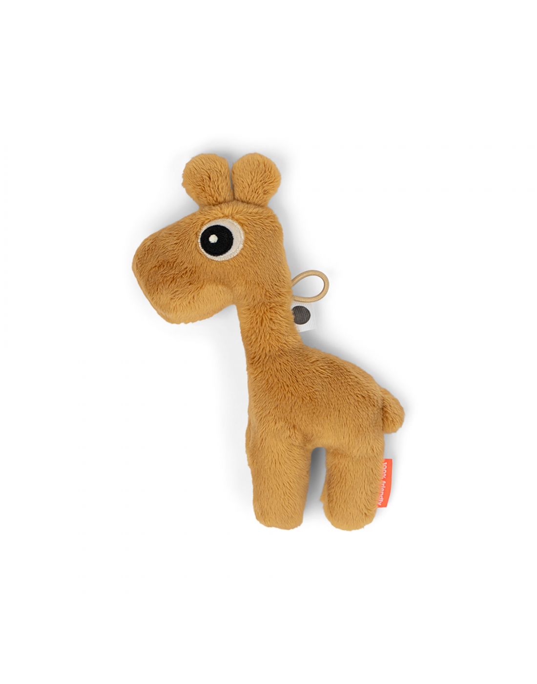 Done By Deer Kids tiny sensory rattle toy Raffi Mustard