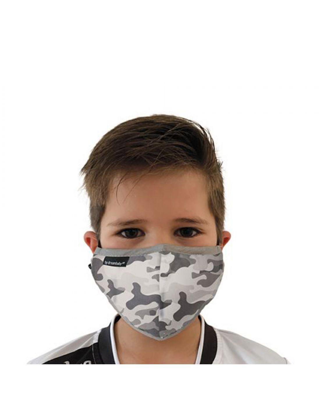 Παιδικές Μάσκες Προστασίας Eπαναχρησιμοποιούμενες 2τμχ Camouflage Grey DreamBaby