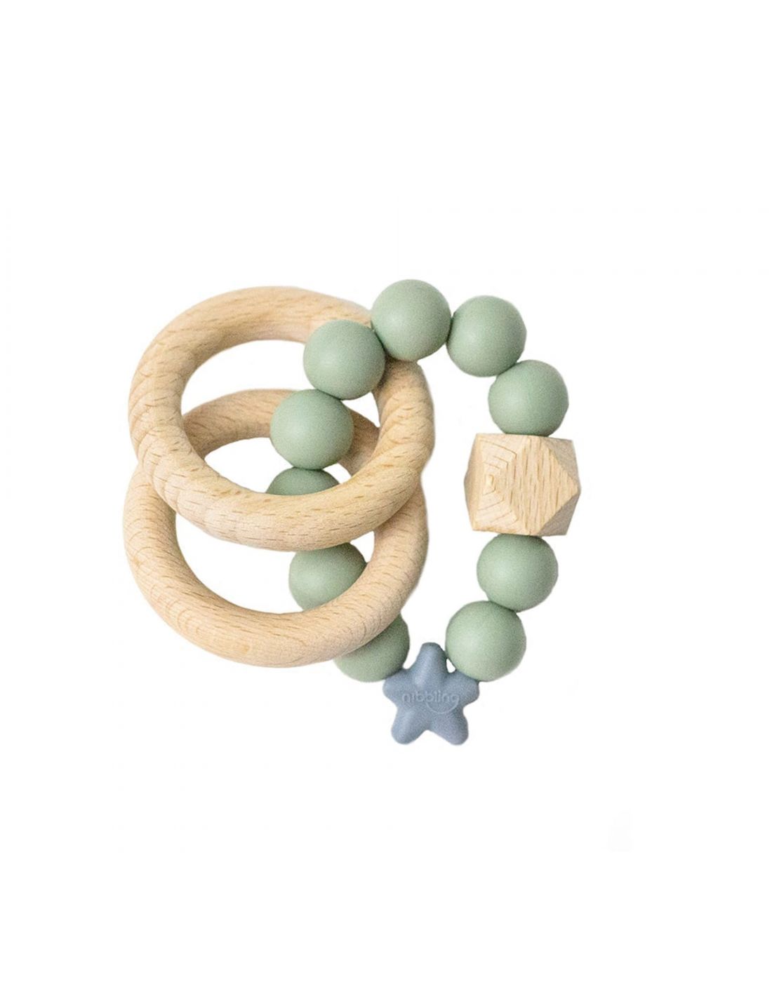 Nibbling Teether Stellar Nat Wood Rattle Range