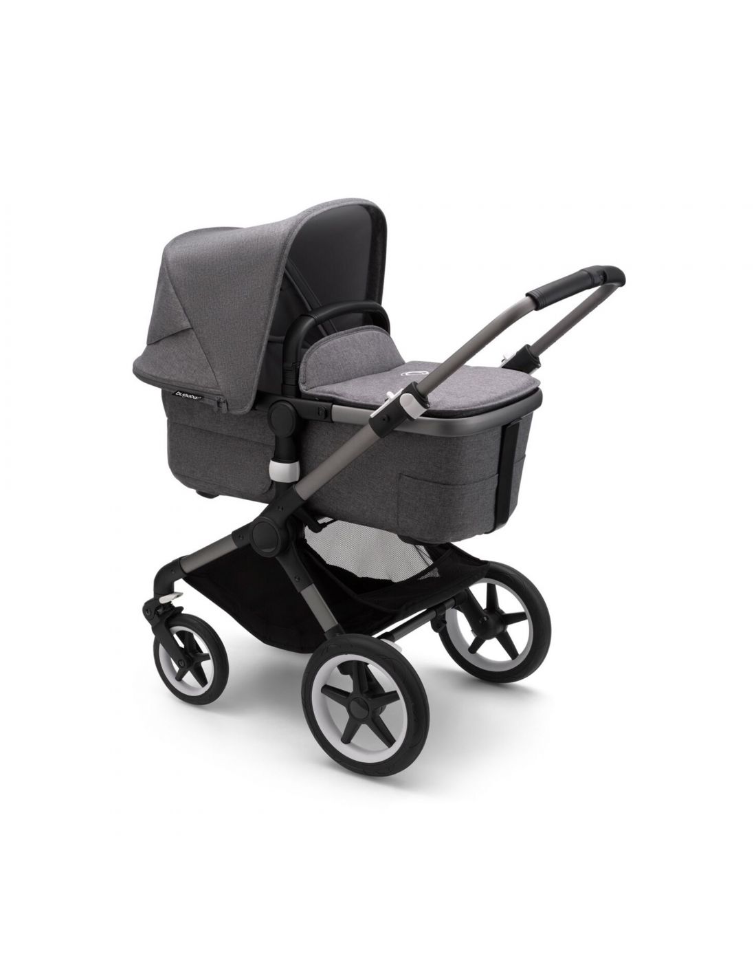 Παιδικό Kαρότσι Bugaboo Fox 3 Complete Graphite/Grey Melange- Grey Melange