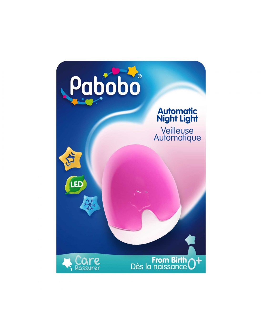 Φωτάκι Νυκτός Αυτόματο Pink Pabobo