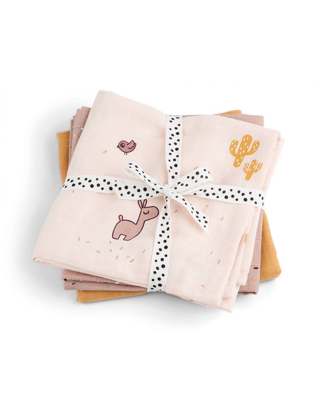 Done By Deer Baby Burp Cloth 3-pack Lalee Powder