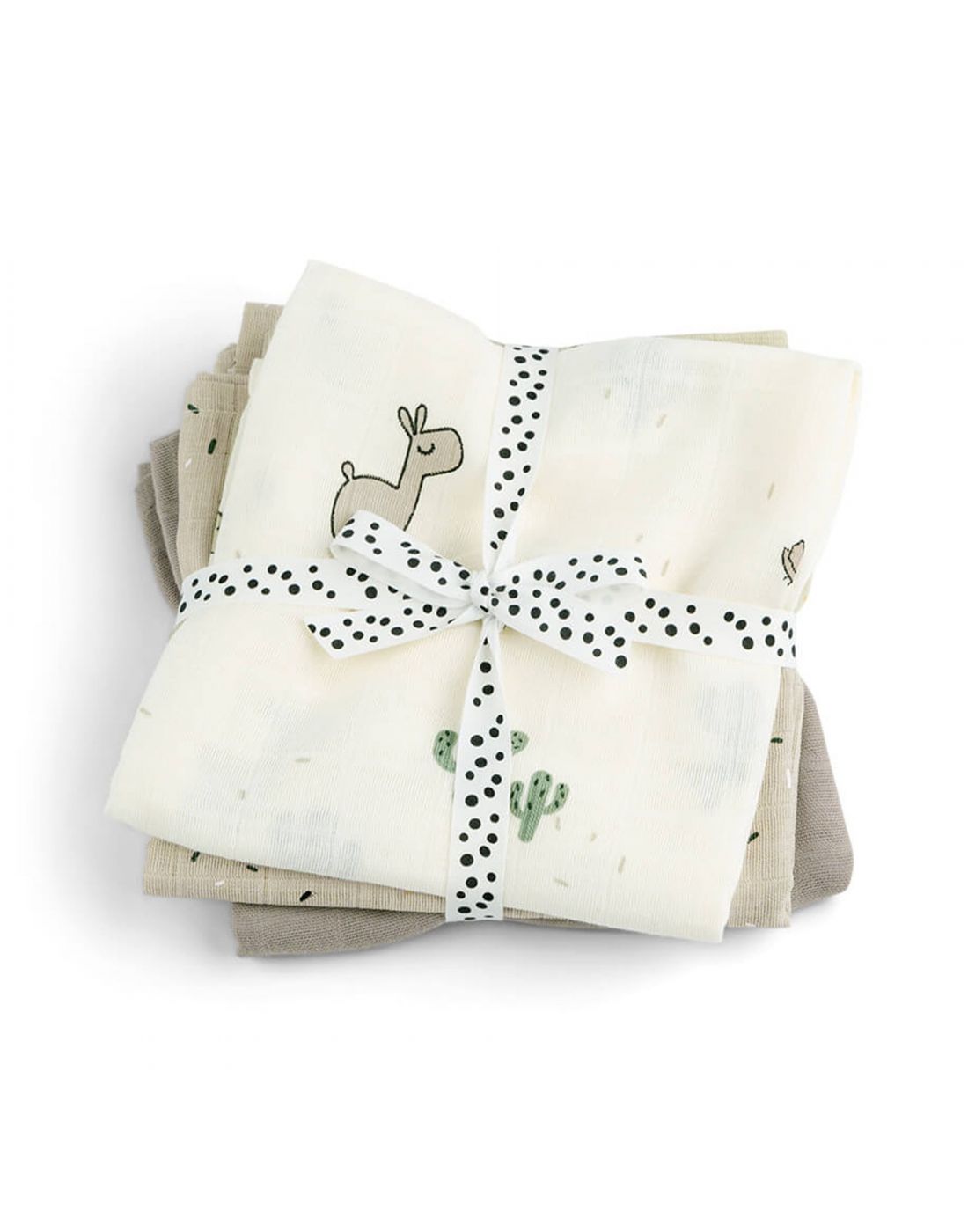 Done By Deer Baby Burp Cloth 3-pack Lalee Sand