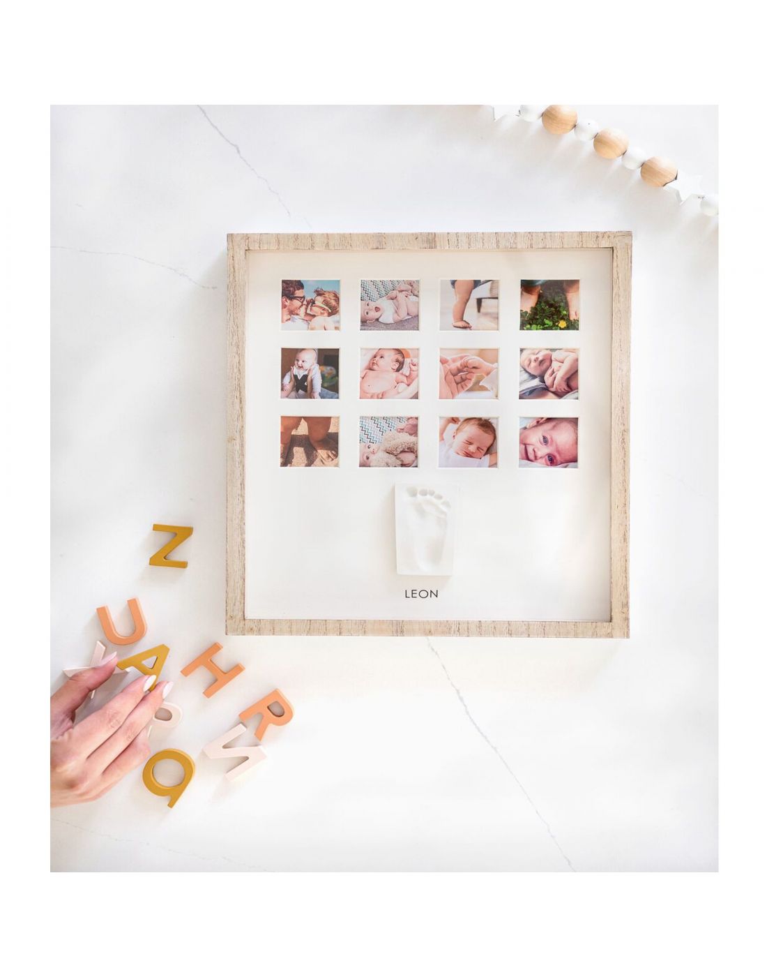 Κορνίζα Αποτύπωμα Baby Art First Year Frame Wooden