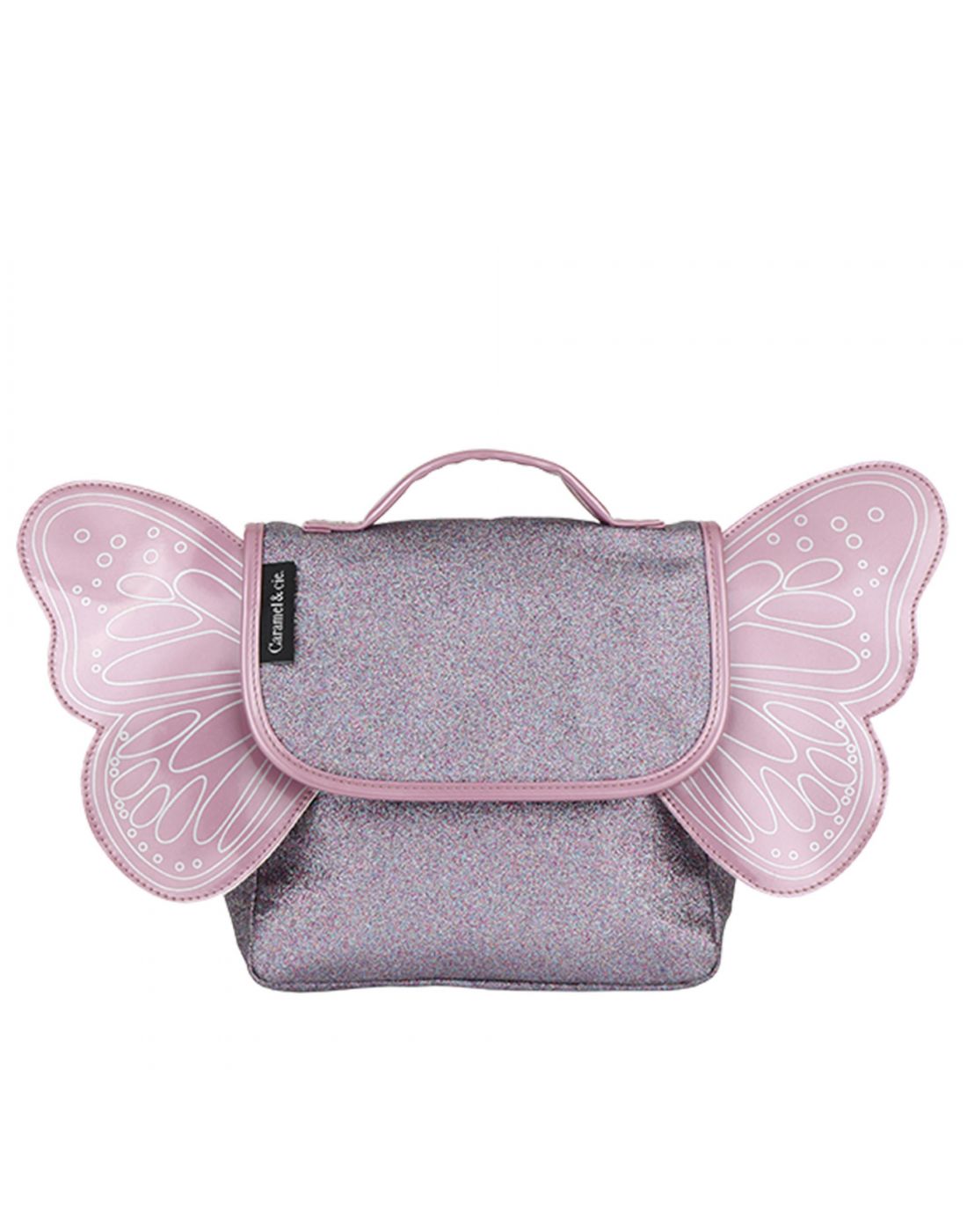 Σχολική Τσάντα Caramel Mini 23cm Purple Glitter
