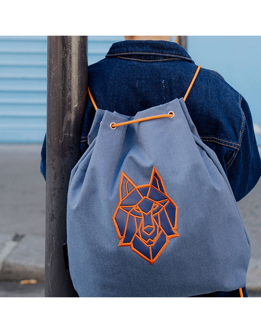 Caramel Gym Bag Blue Wolf