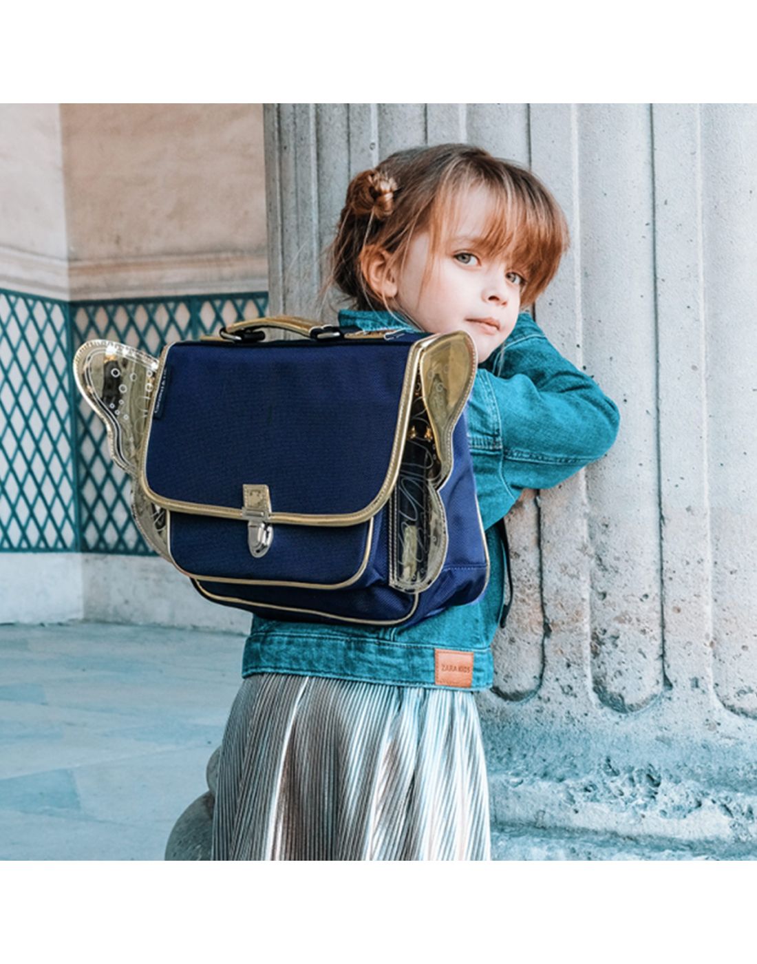 Caramel Schoolbag Mini 32cm Night Blue Wing