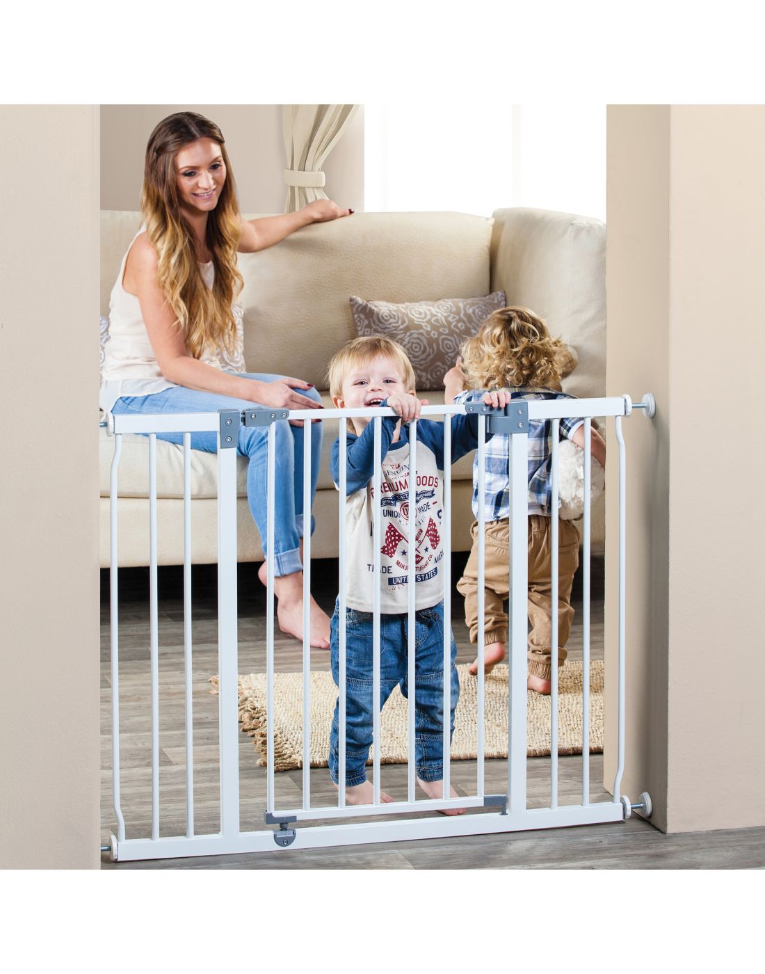  Dream Baby Kids Security Gate LIBERTY Xtra-Wide Hallway White (99-105,5cm)