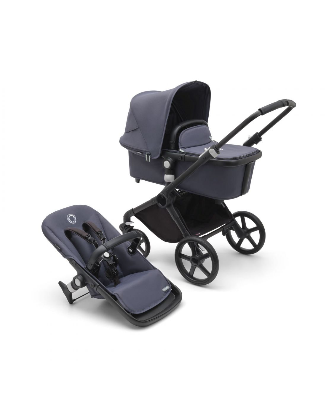 Bugaboo Kids Fox Cub complete Black Stormy Blue/Blue-Stormy Blue