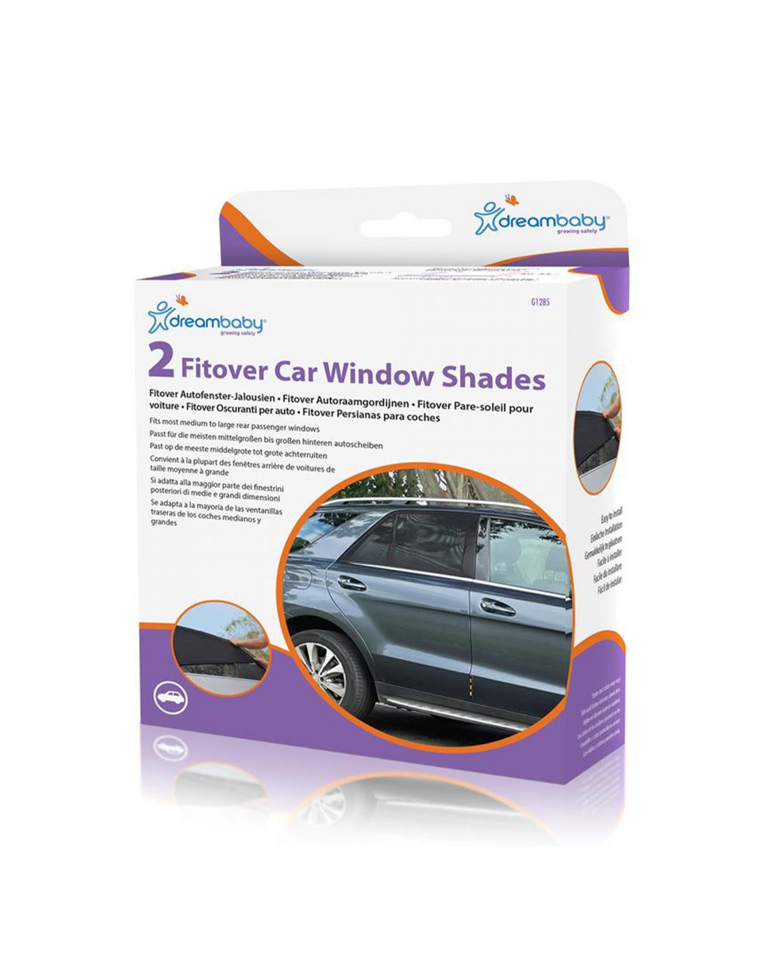 Dreambaby Fitover Car Window Shades 2 pieces