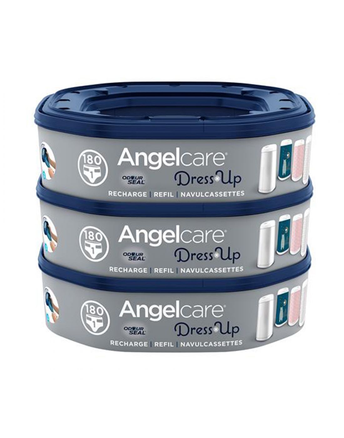 Angelcare 3 Pack Refill Dress Up Octogonales