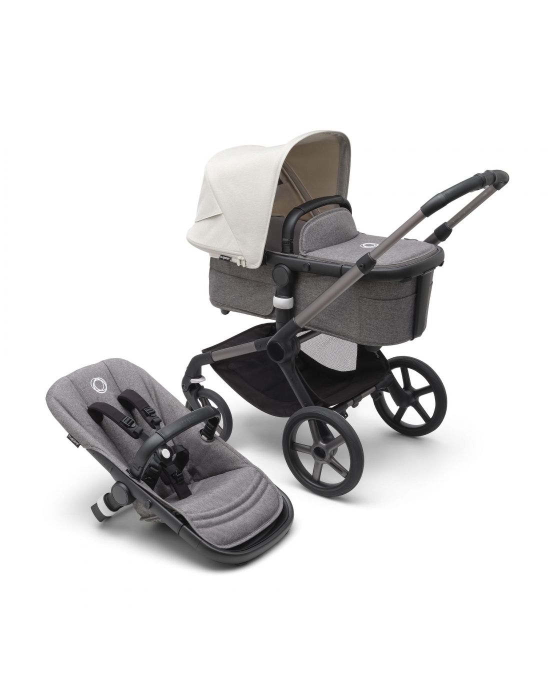 Bugaboo Fox 5 sun canopy Misty White