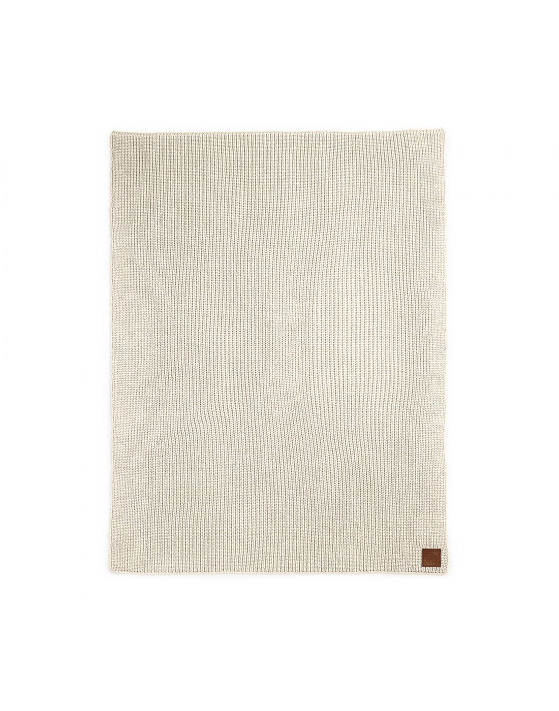 Elodie Wool Knitted Blanket Vanilla White
