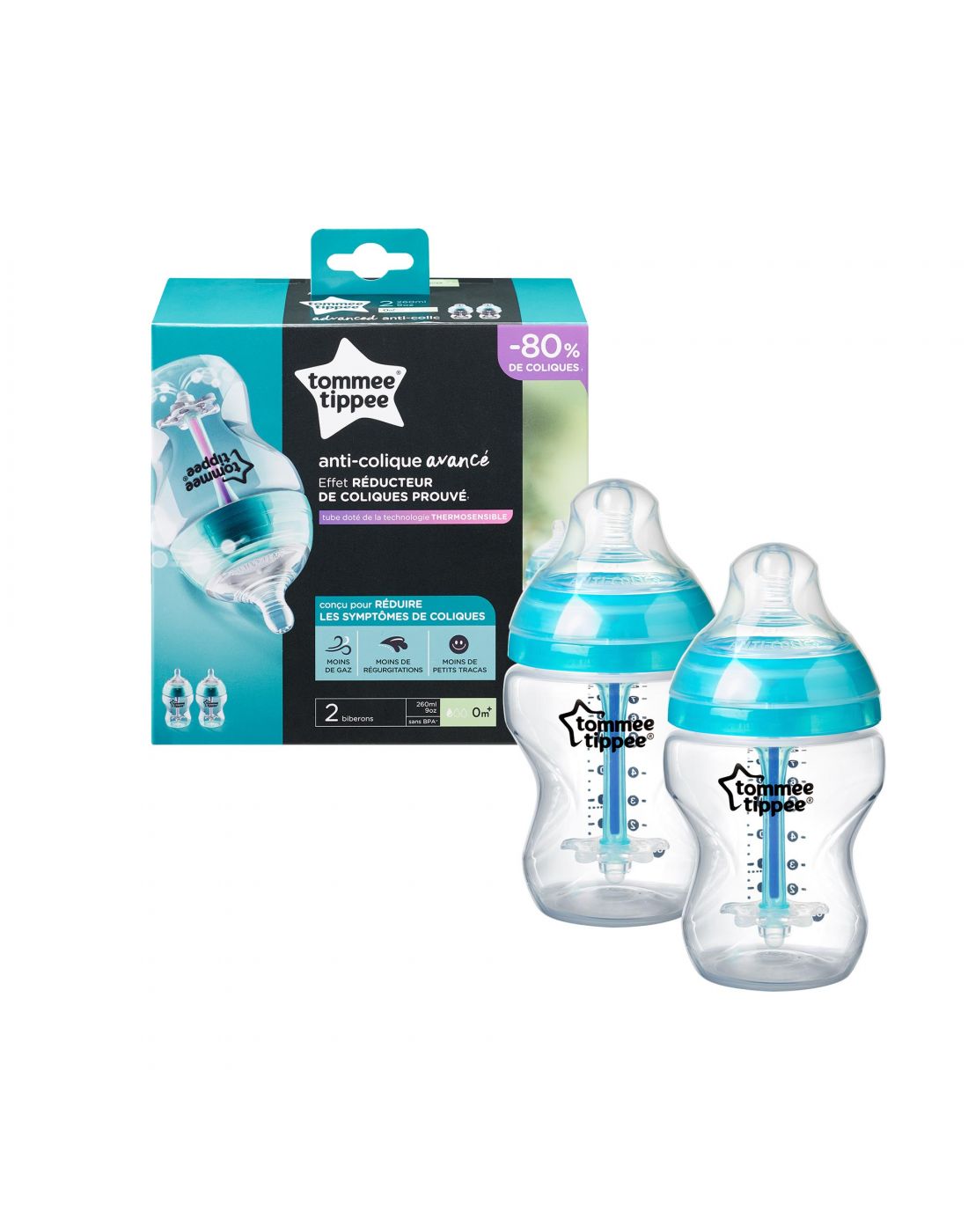Tommee Tippee Baby Thick Feed Teats Closer to Nature  6m+(2pcs) 
