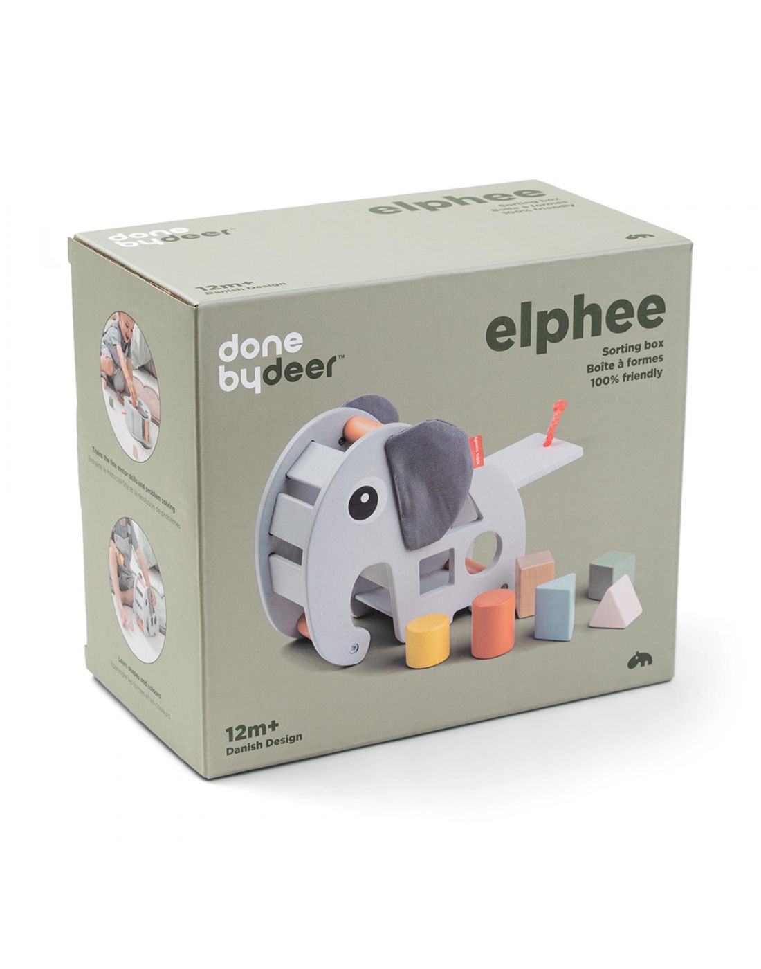 Παιδικό Παιχνίδι sorting box elphee green Done By Deer