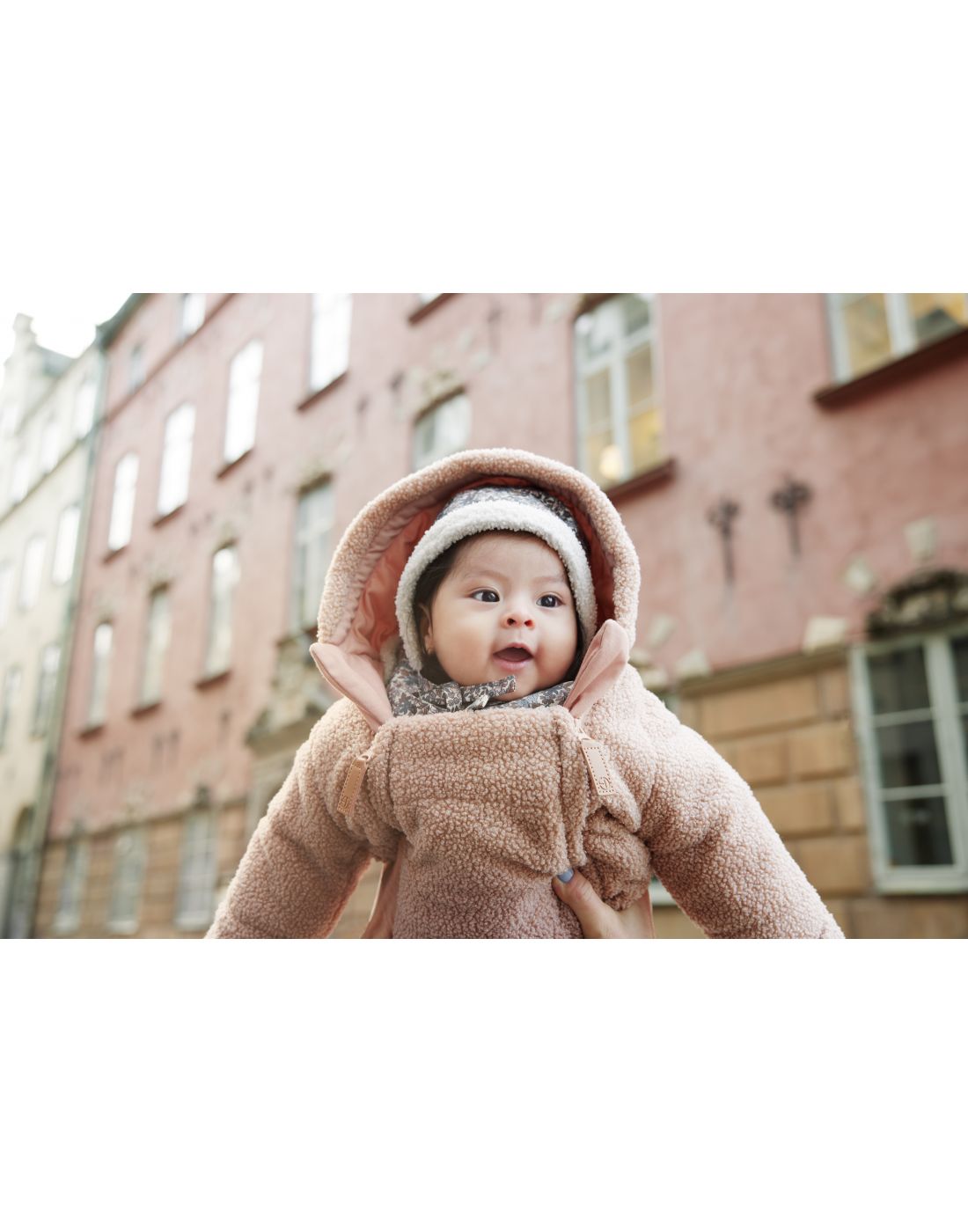 Elodie Baby Overall 0-6m Pink Boucle