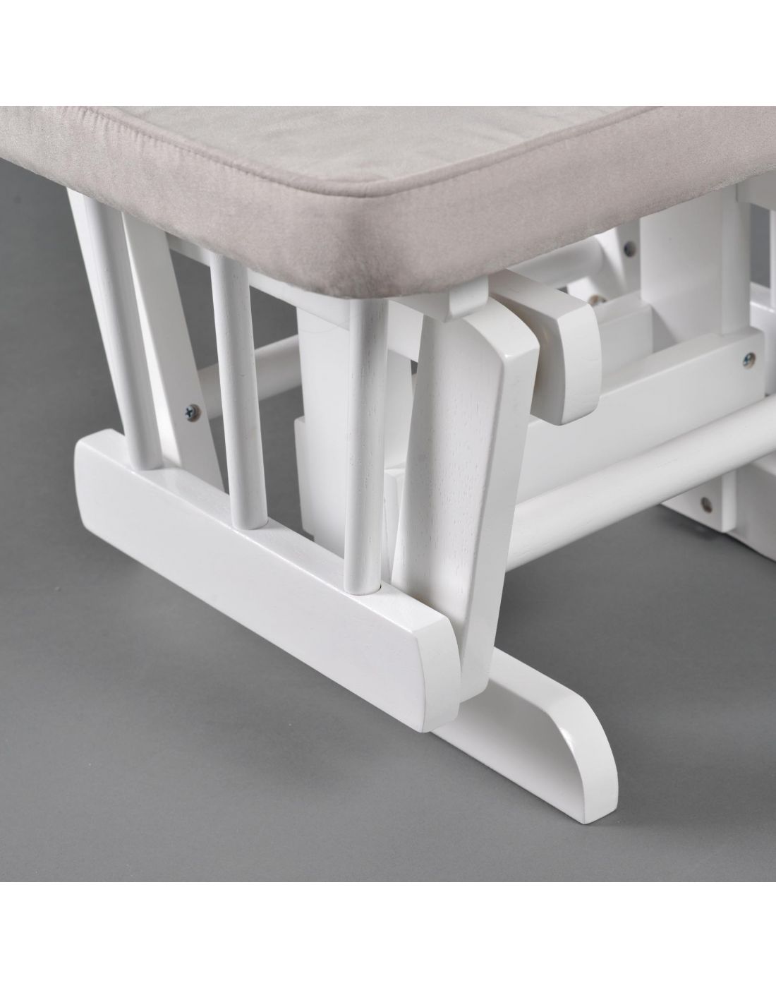 Baby Adventure Glinding Chair White With Grey Fabric