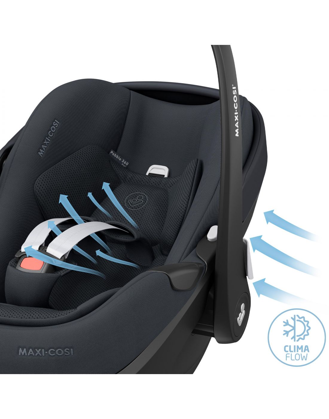 Maxi Cosi Kids Car Seat Pebble 360 PRO Essential Graphite