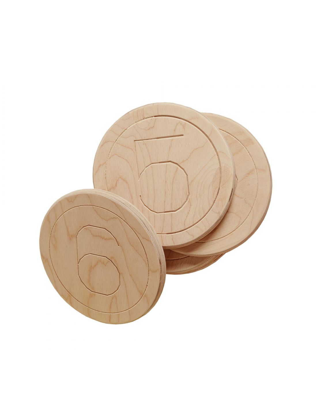 Wudd Wooden Balance Beams with Educational Circled Numbers