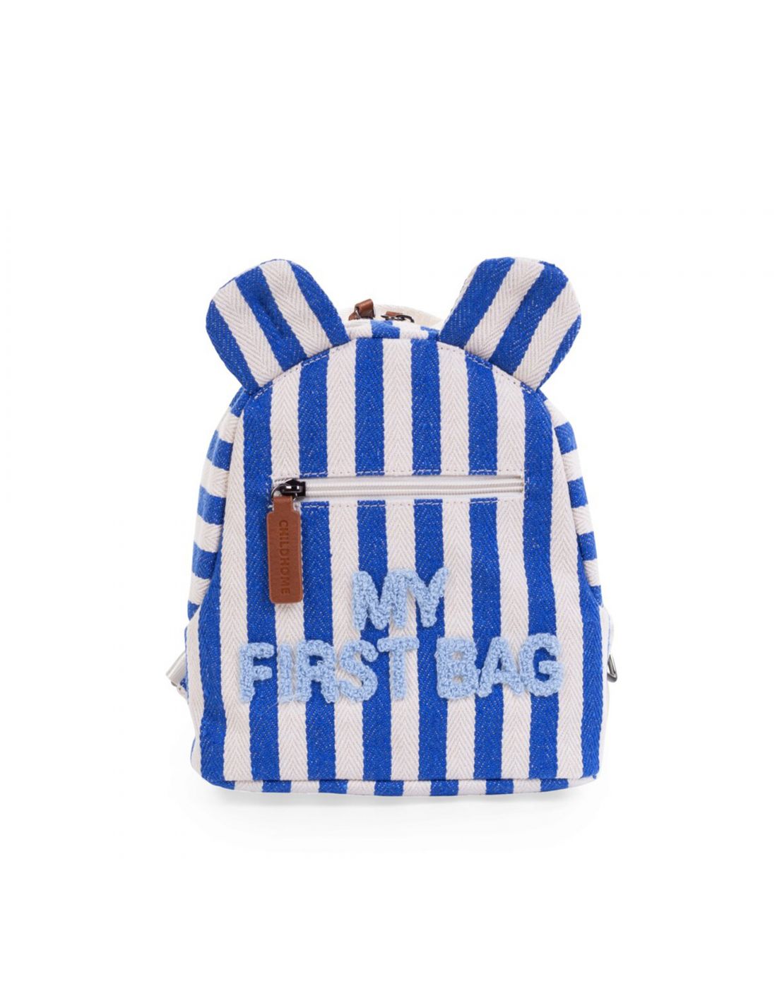 Childhome My First Bag Stripes Electric Blue-Light Blue