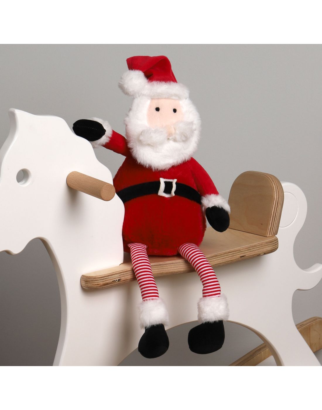 Μαλακό Παιχνίδι Λούτρινο white santa claus 35cm Manon Des Pres