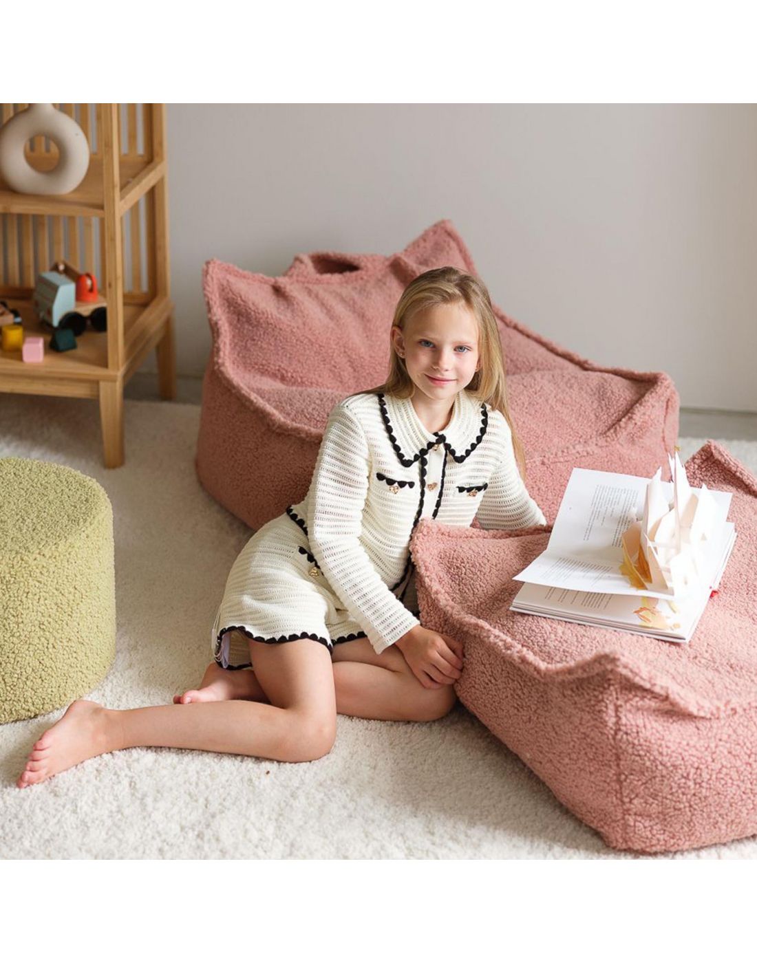 Παιδικό Πούφ chair 80x70x50 Guava Pink Wigiwama