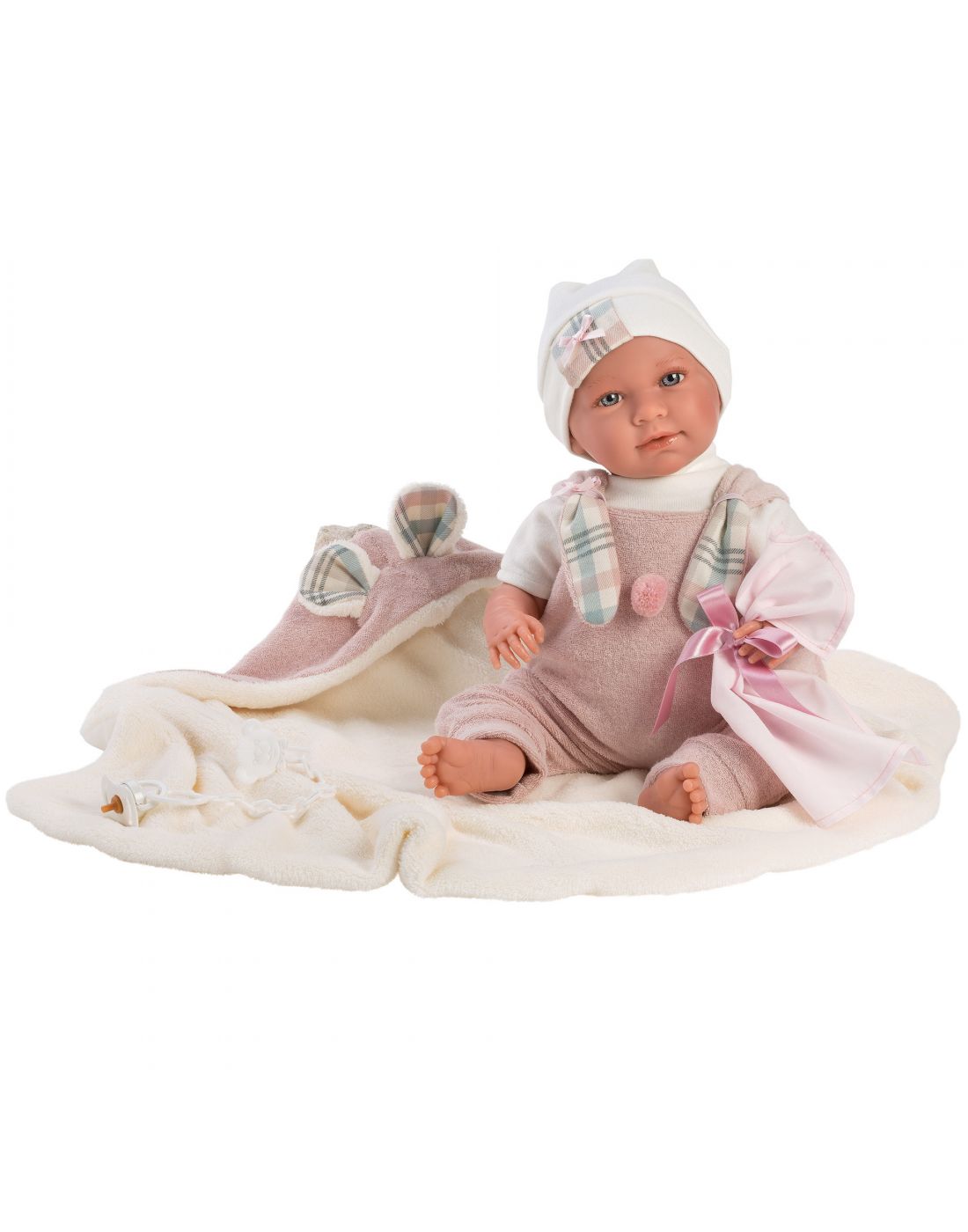 Κούκλα Μωρό Κορίτσι Με Κουβέρτα Llorens Γαϊτανάκι