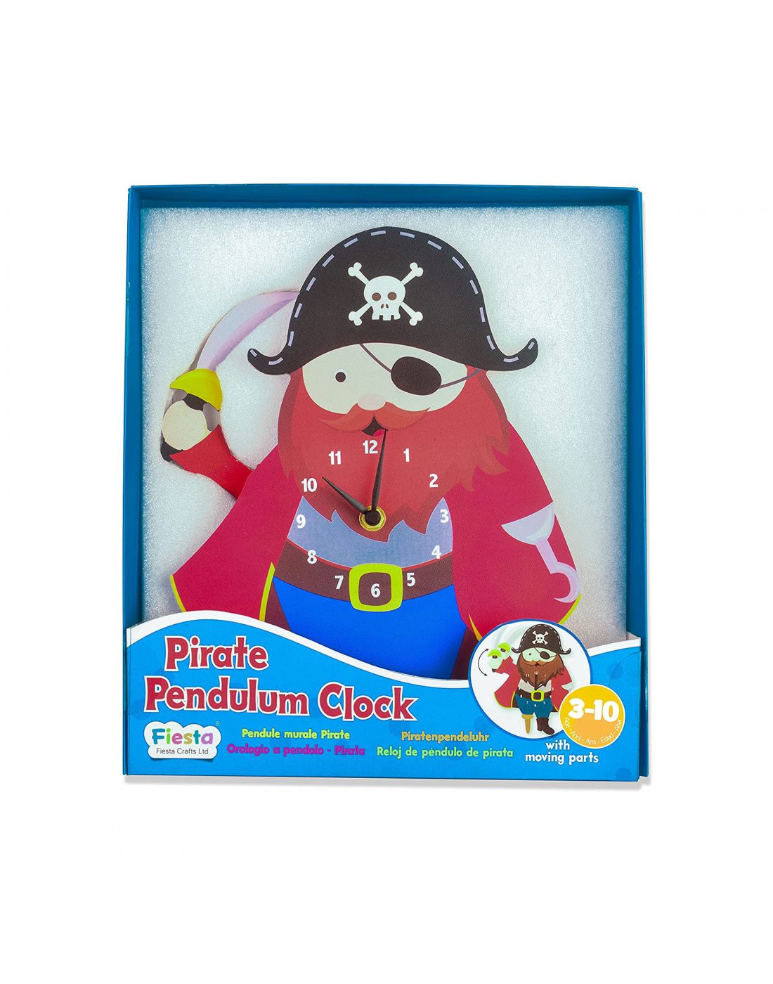 Gaitanaki Toy Pirate Pendulum Clock