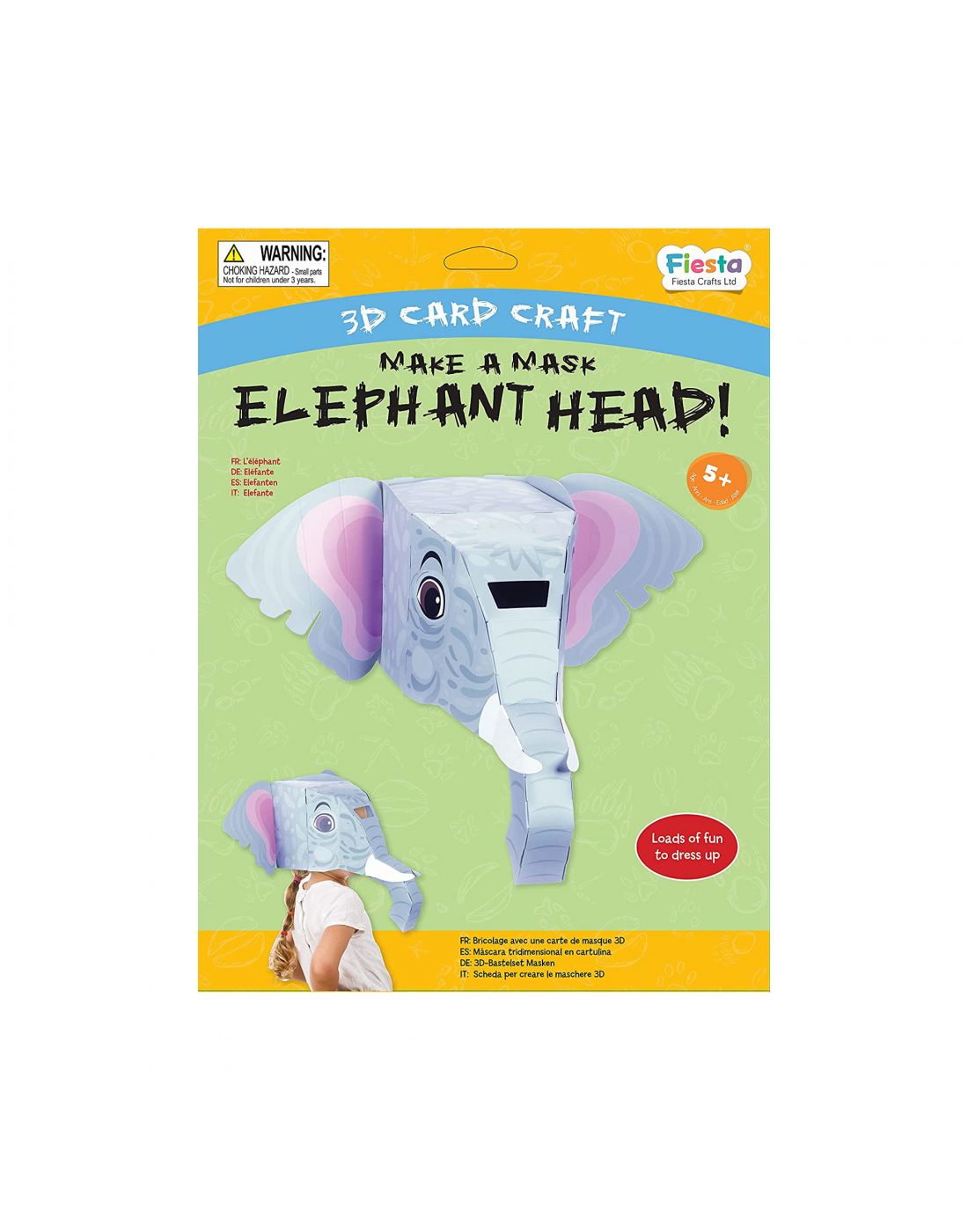 Παιδική Μάσκα Ελέφαντας Γαϊτανάκι