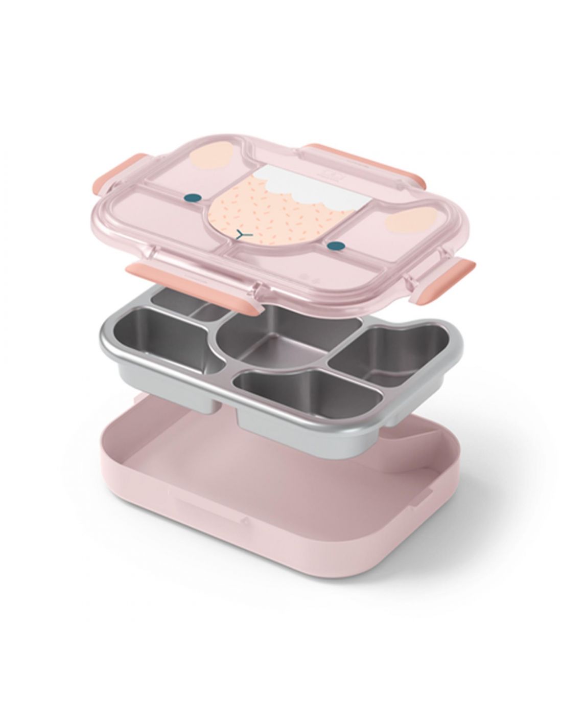 Monbento Kids  Compartmentalised Tray-Lunch Box 950ml ΜΒ Wonder Pink Sheep
