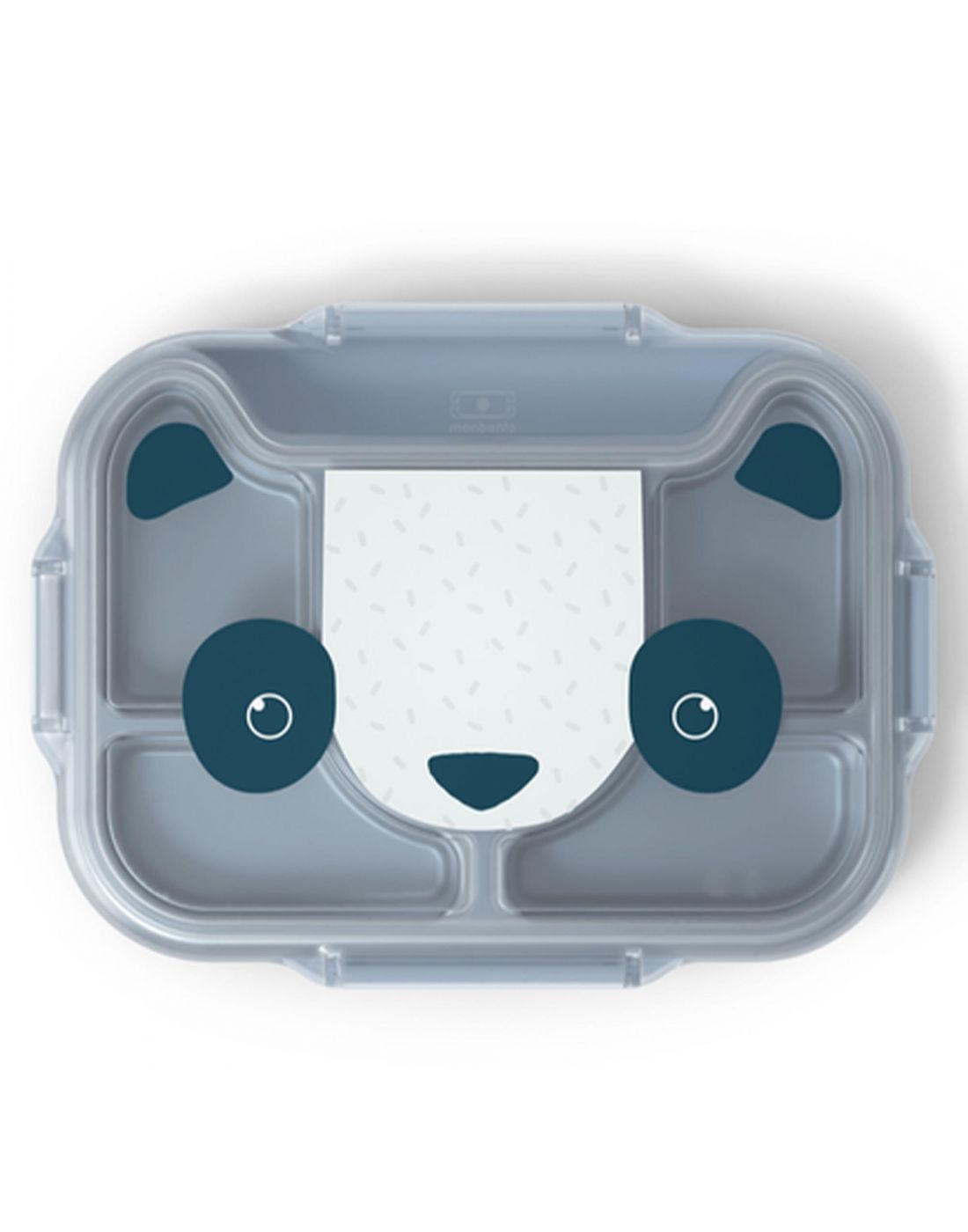 Παιδκός Δίσκος-Δοχείο Φαγητού με Χωρίσματα 950ml ΜΒ Wonder Blue Panda Monbento