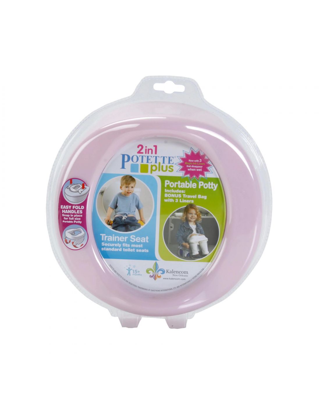 Babywise Potette Plus 2 in 1 Portable Travel potty , Pink