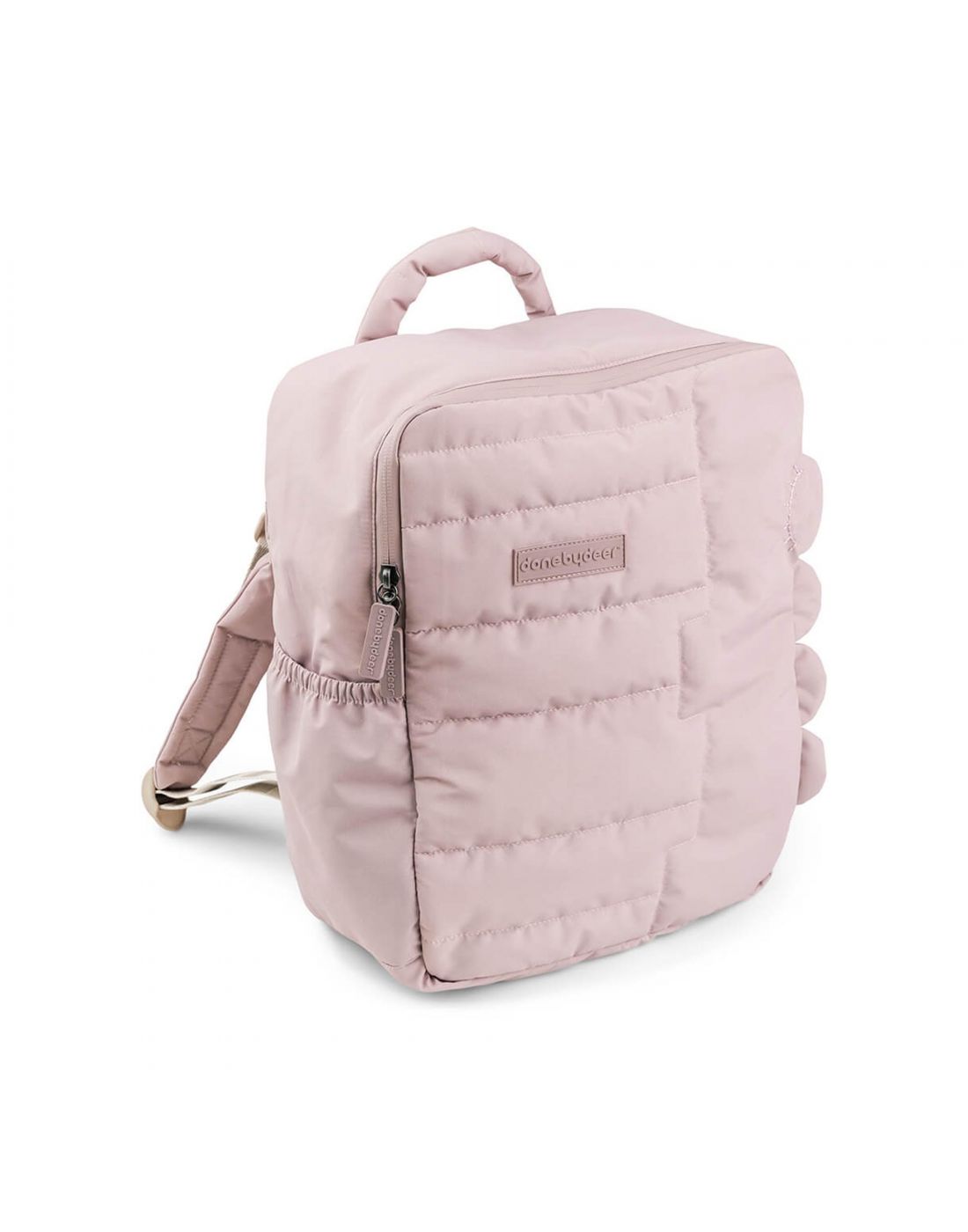 Done By Deer Quilted kids backpack Croco Powder
