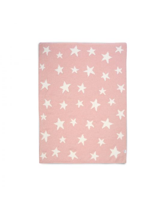 Mamas & Papas Blanket Chenille 70*90 cm Pink Star