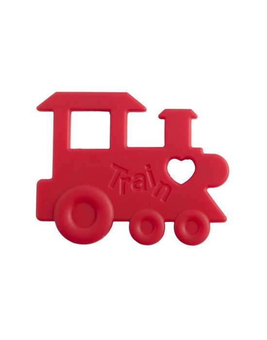 Nibbling Teether Train Red