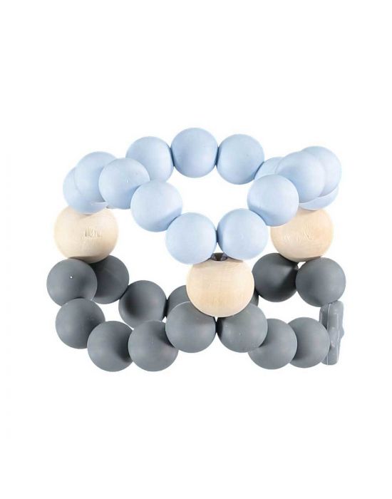 Nibbling Teether Blue and Grey