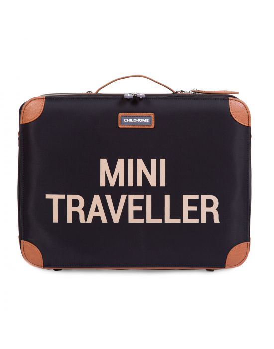 Childhome Mini Traveller Kids Suitcase Black/Gold