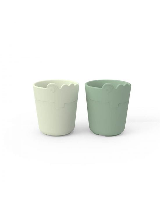 Done By Deer Baby Cup Set 2-pack Croco Green