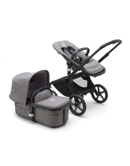 Παιδικό Καρότσι Fox 5 Black-Grey Melange/Grey Melange Bugaboo