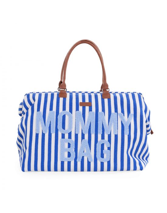 Τσάντα αλλαγής Childhome Mommy Bag Stripes Electric Blue-Light Blue