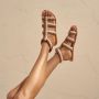 Manebi Gladiator Braided Sandals