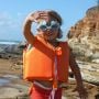 SunnyLife Mini Swim Goggles Sonny the Sea Creature Blue
