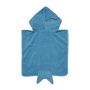 SunnyLife Beach Hooded Towel Shark Tribe Deep Blue