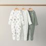Mamas & Papas Into The Woods  Cotton Sleepsuits 3 Pack