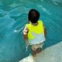 SunnyLife Salty the Shark Swim Vest 3-6 Aqua Neon Yellow