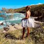 SunnyLife Carryall Beach Bag Rio Sun Pastel Lilac Stripe