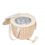 SunnyLife Round Picnic Cooler Basket Le Weekend Natural