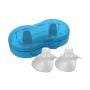 Dr.Brown's Nipple Shield, 2-Pack w/ Sterilizer Case, Size 1 (up to 24 mm)