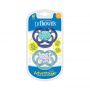 Dr.Brown's Advantage Pacifier - Stage 2, Blue Chemistry, 2-Pack 6-18Μ